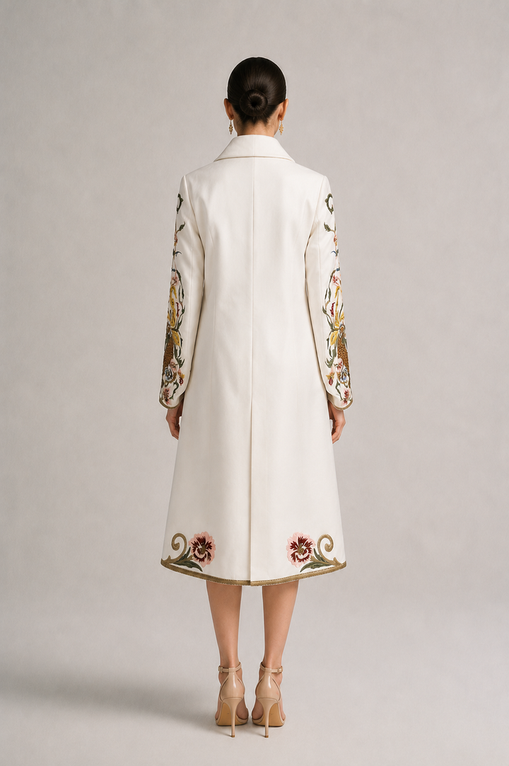 Overlap Collared Jacket Dress