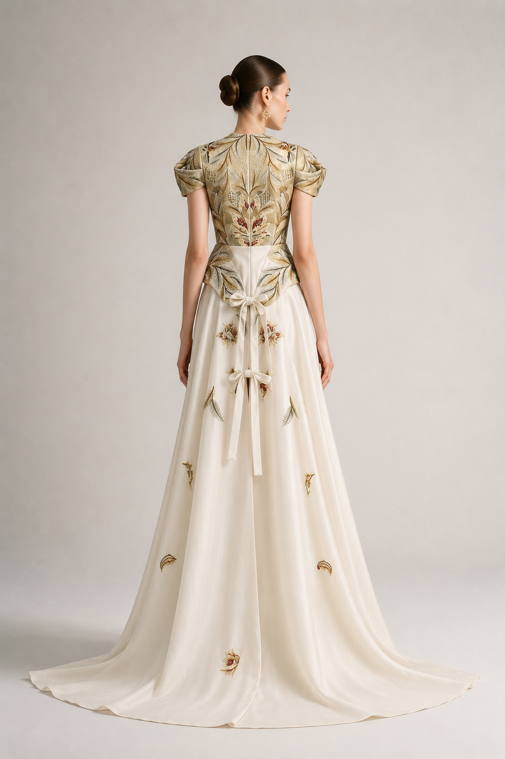 Peplum Style Gown