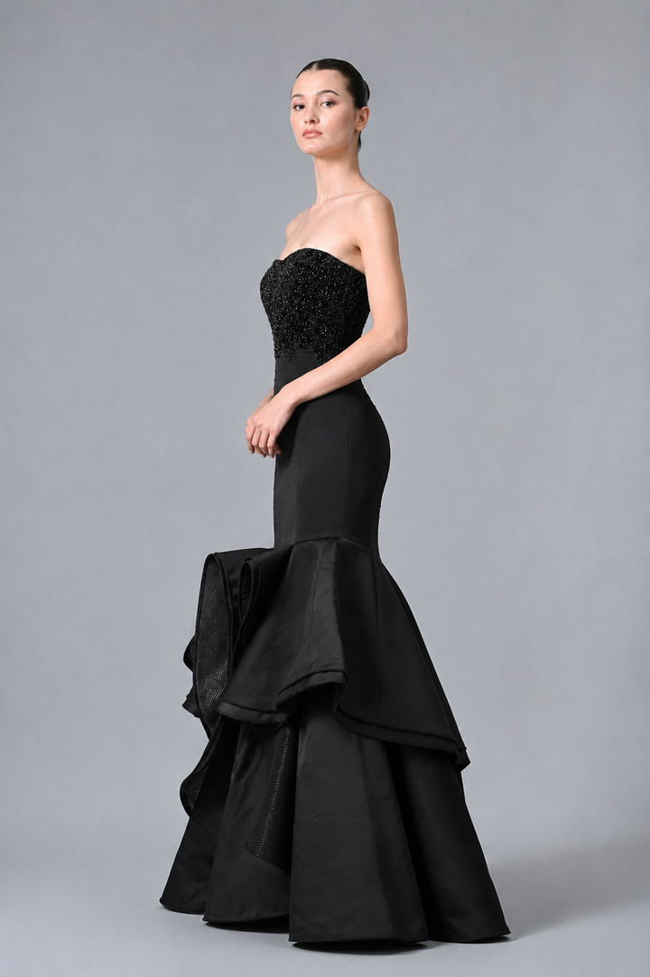 Bustier Embroidered Gown