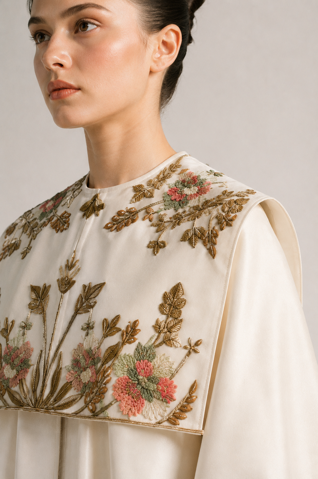 Relax Fit Embroidered Gown