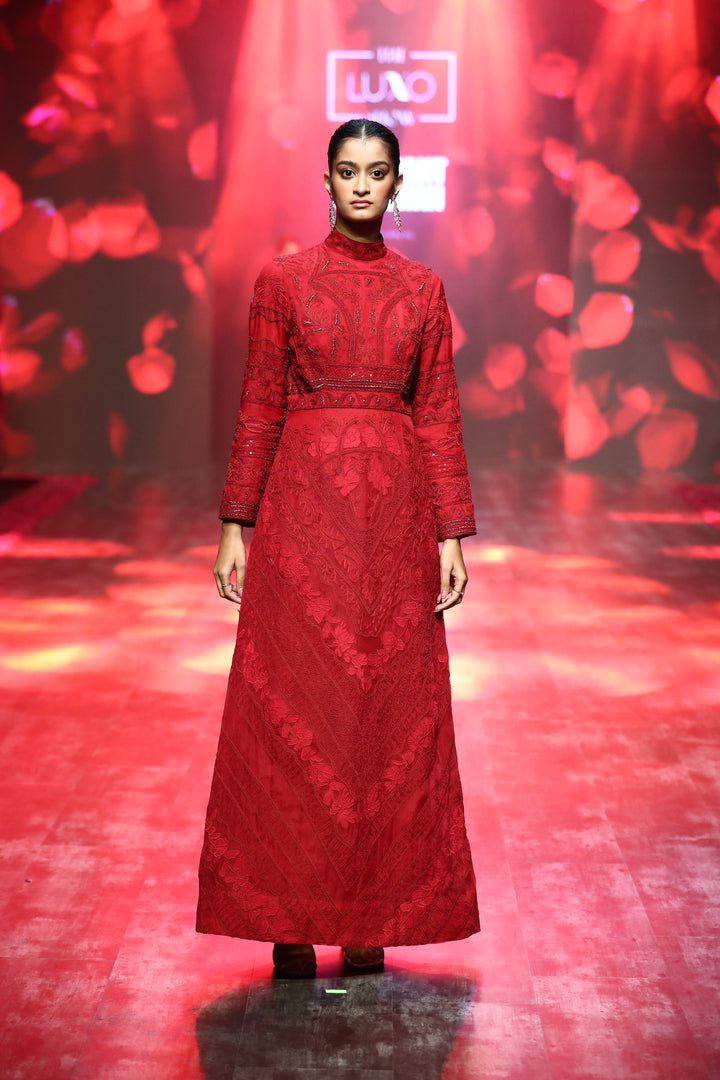 Crimson Charm Dress