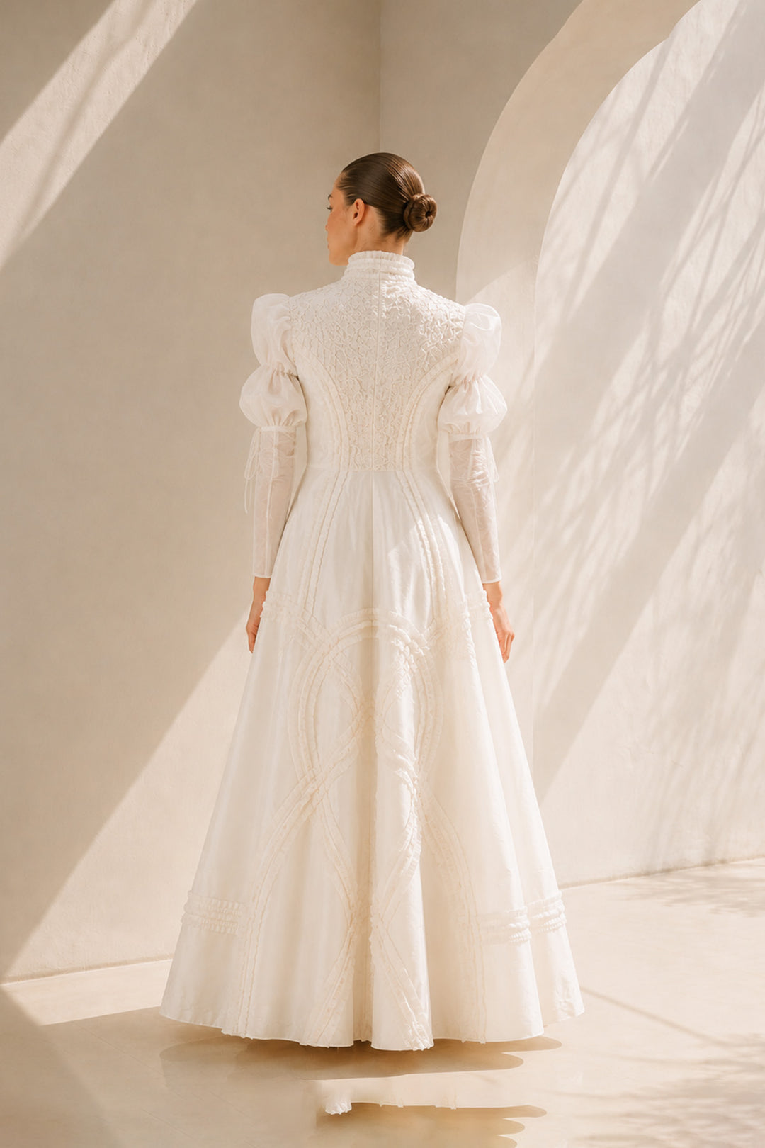 Victorian Lace Gown With Grandeur