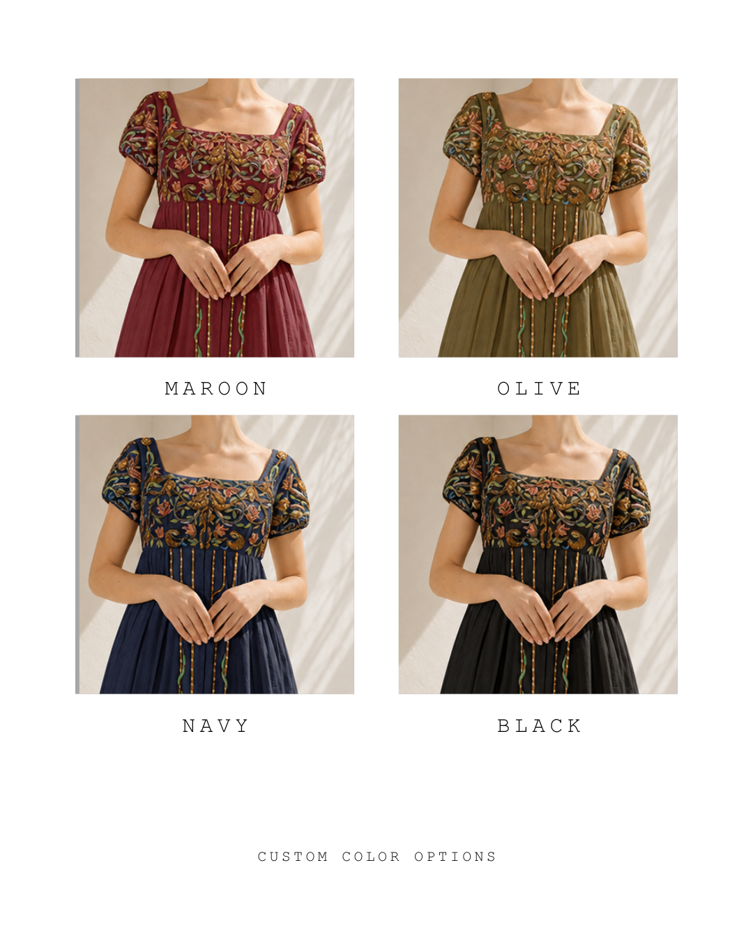 Embroidered Floor-length Gown