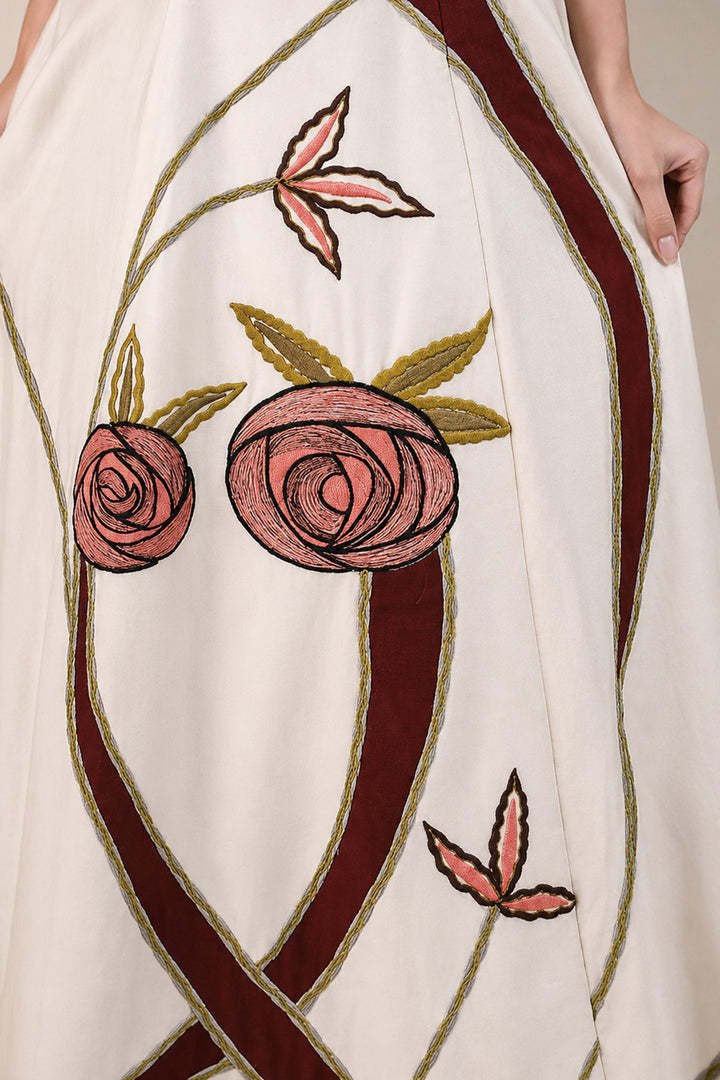 Front-opening Embellished Gown
