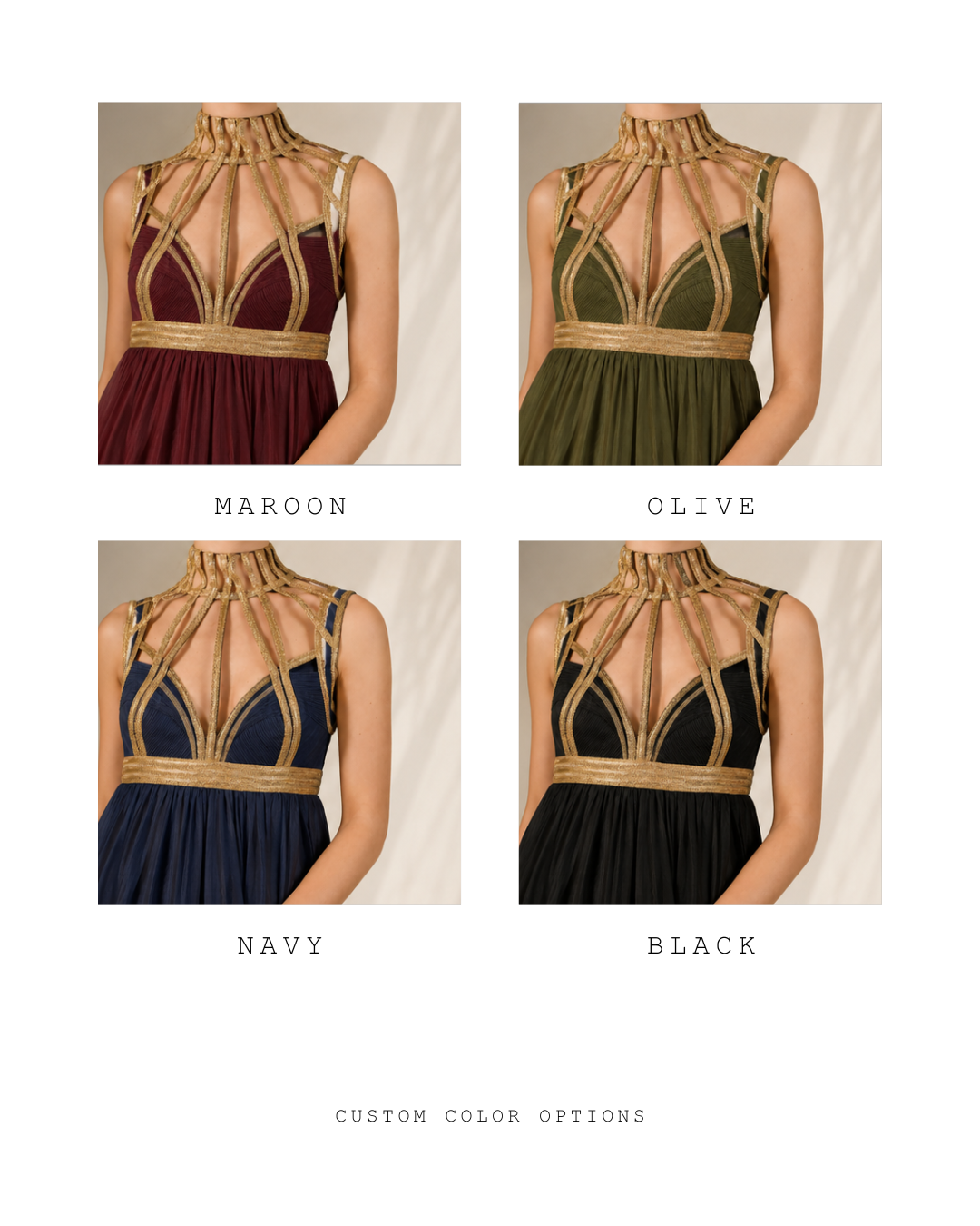 Corset Embroidered Gown