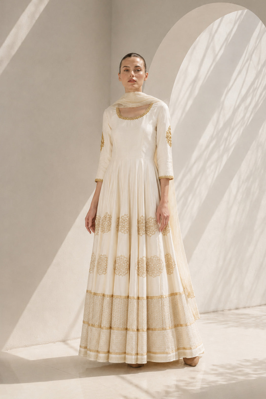Block Printed Kurta &amp; Dupatta