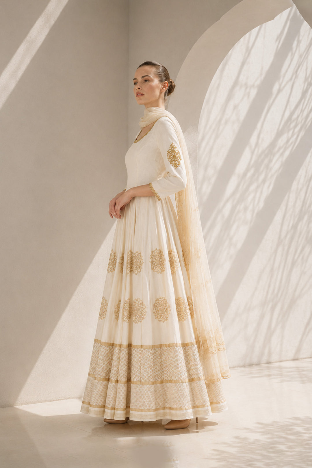 Block Printed Kurta &amp; Dupatta