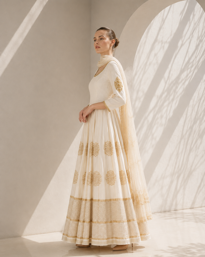 Block Printed Kurta &amp; Dupatta