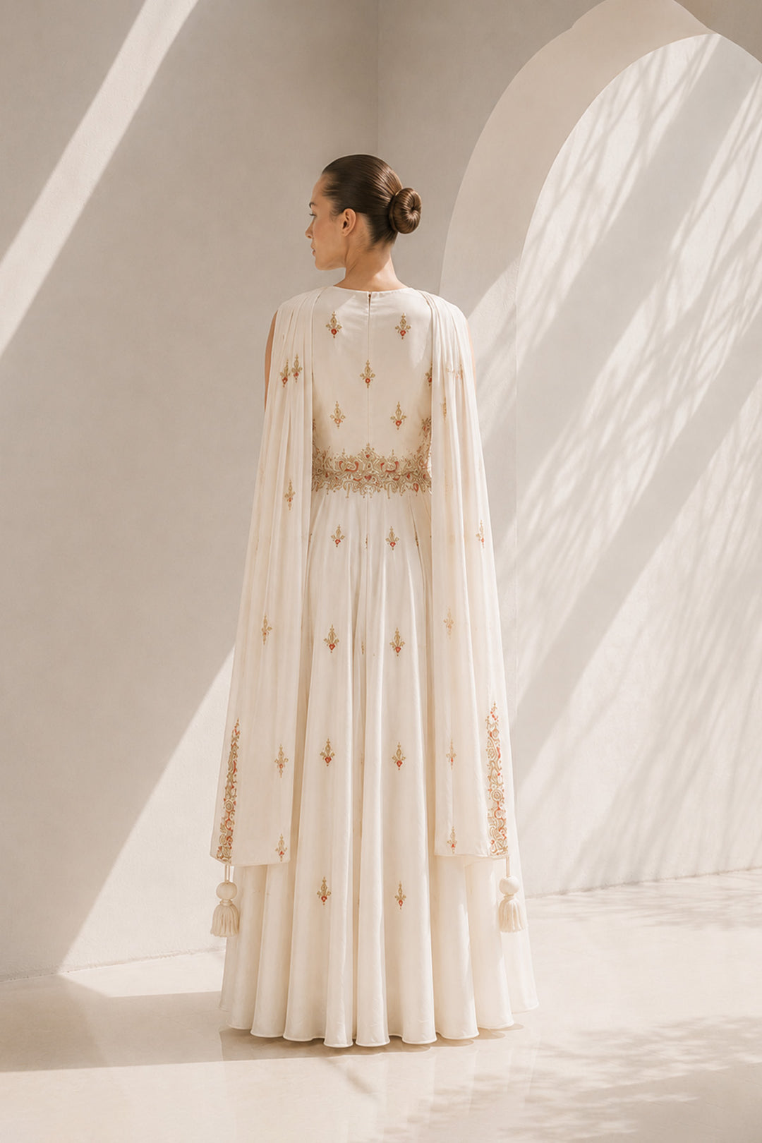 Floral Motifs Embroidered Anarkali