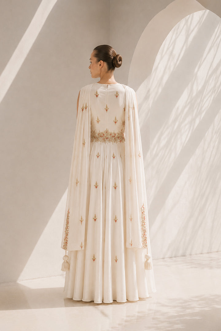 Floral Motifs Embroidered Anarkali