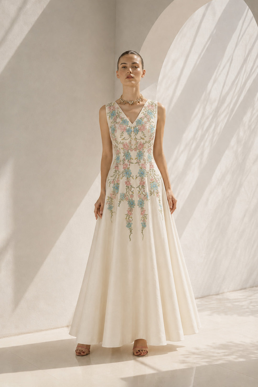 Floral Embroidered Anarkali