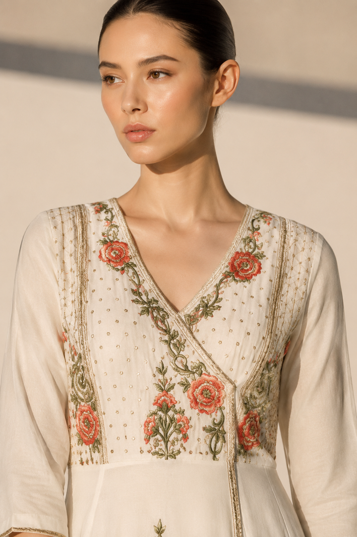 Embroidered Angarakha Kurta
