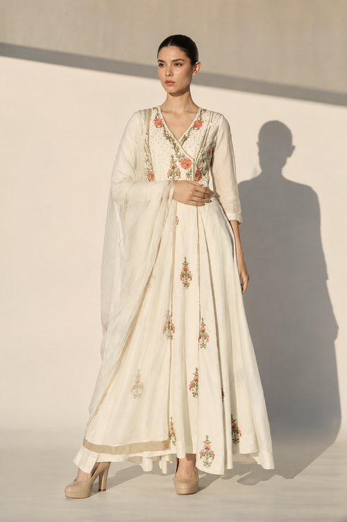 Embroidered Angarakha Kurta