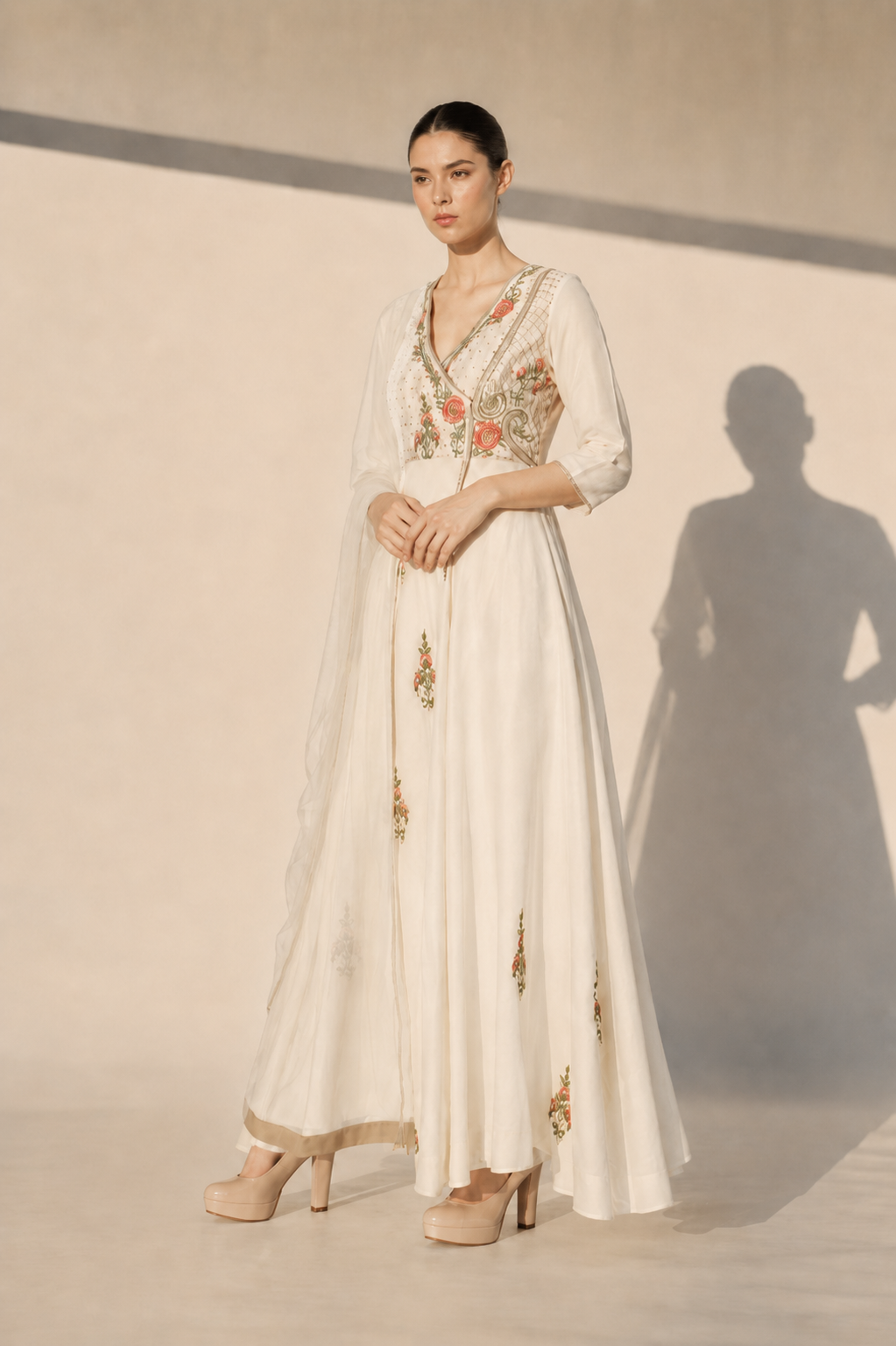 Embroidered Angarakha Kurta