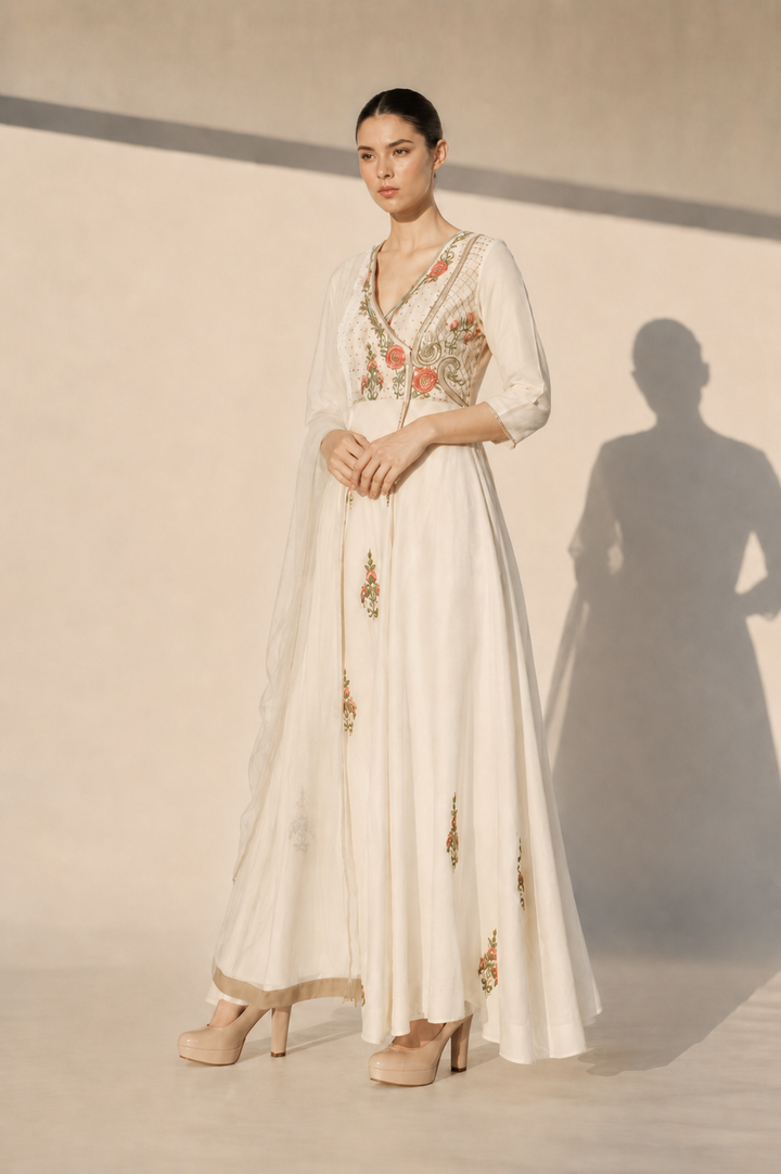 Embroidered Angarakha Kurta