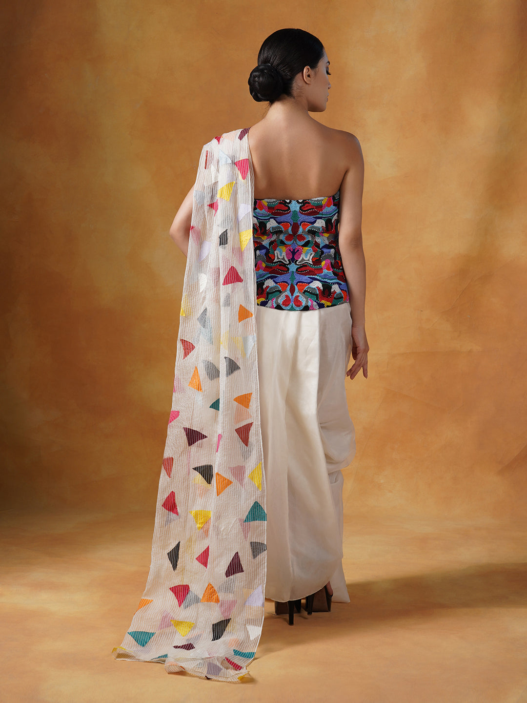 Corset that is intricately embroidered in colorful beads, decorated wi –  samantchauhan
