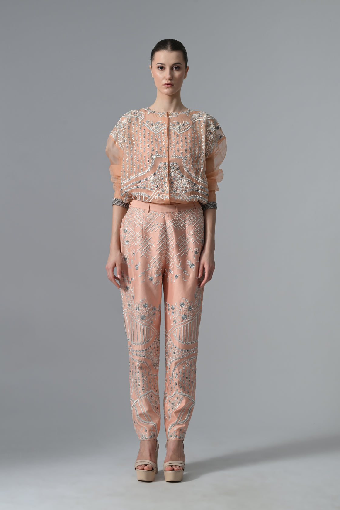 Embroidered Top & Pants