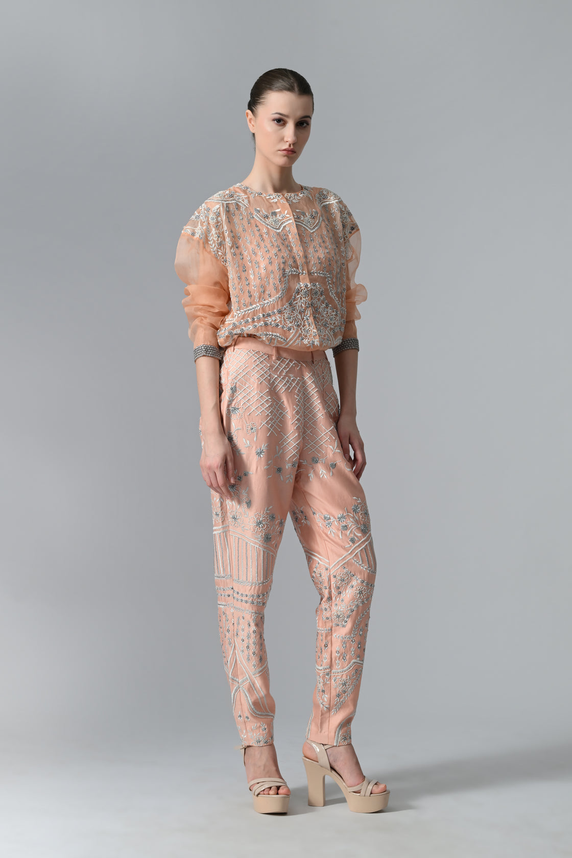 Embroidered Top & Pants