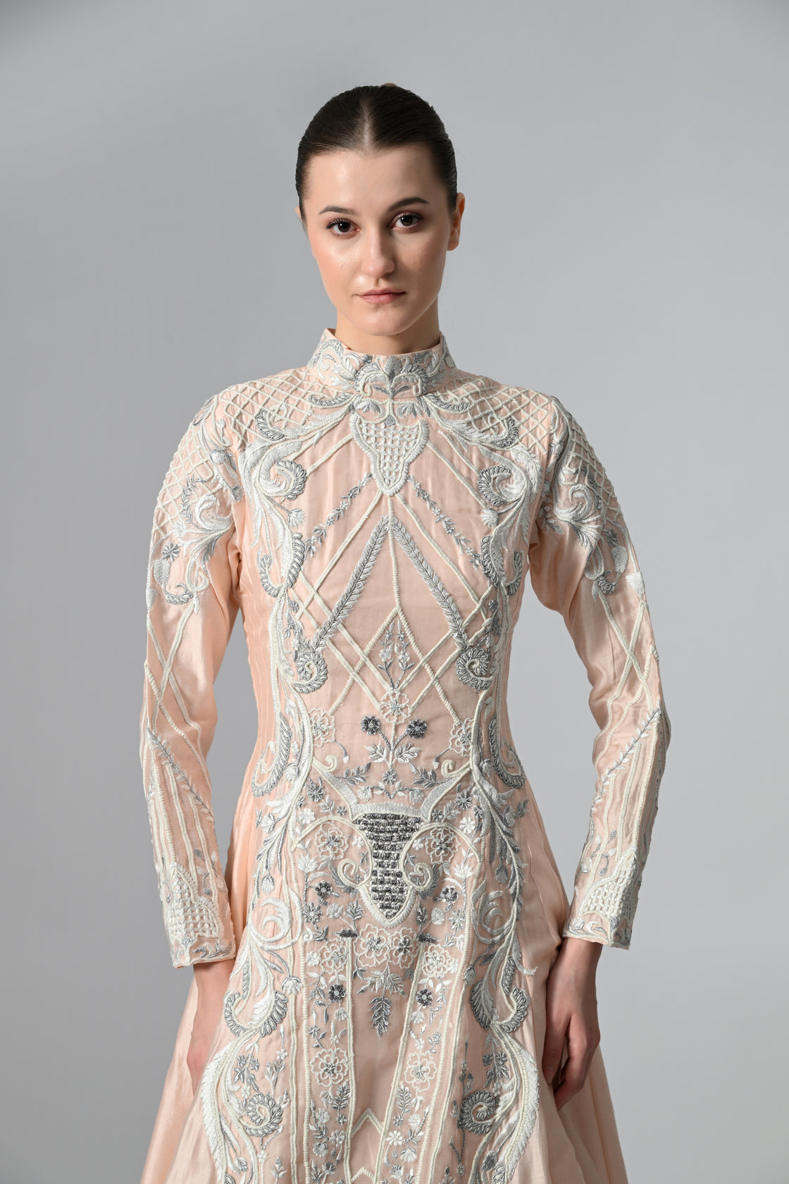 Fit & Flare Trail Gown