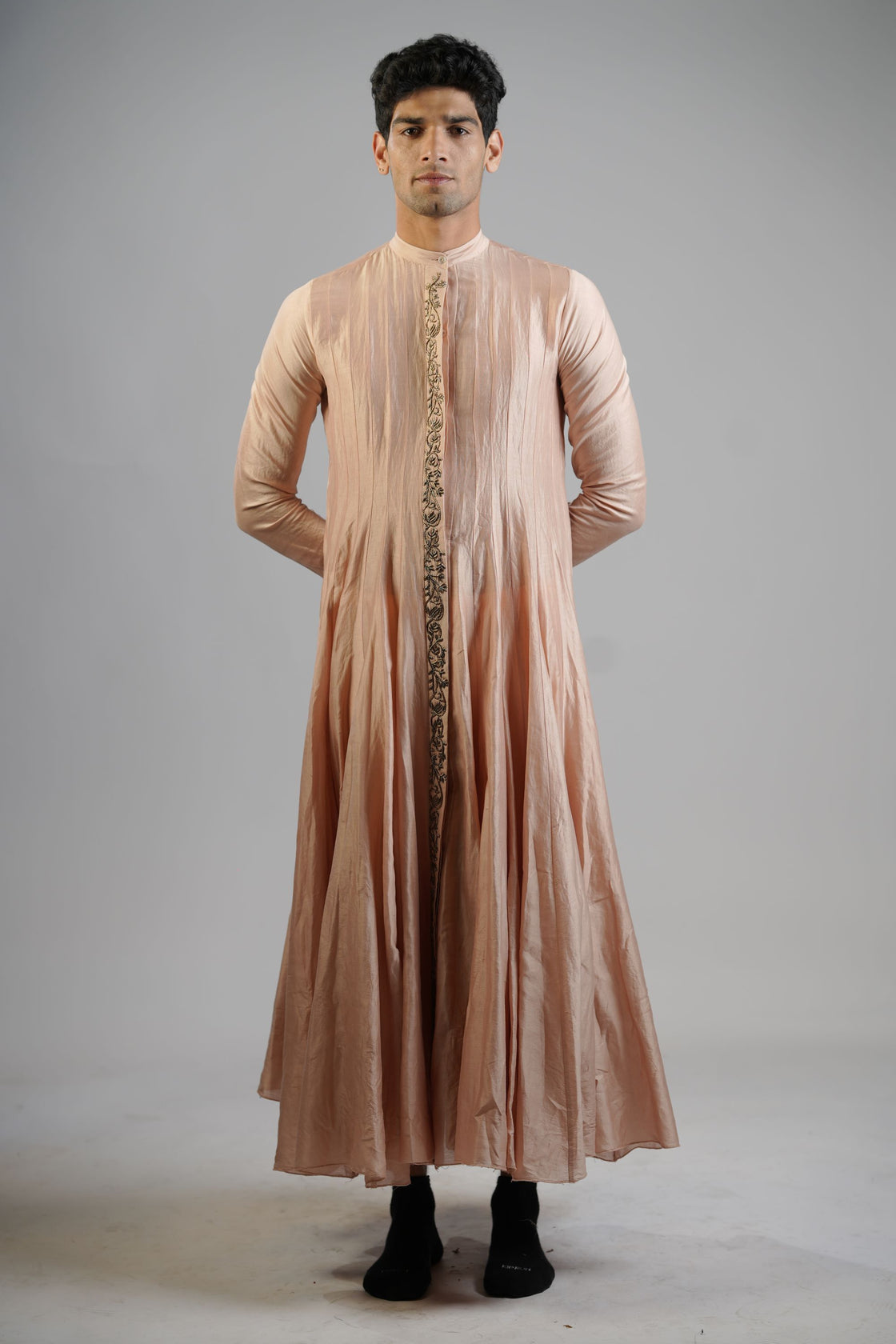 Blush Peach Flared Kurta Set