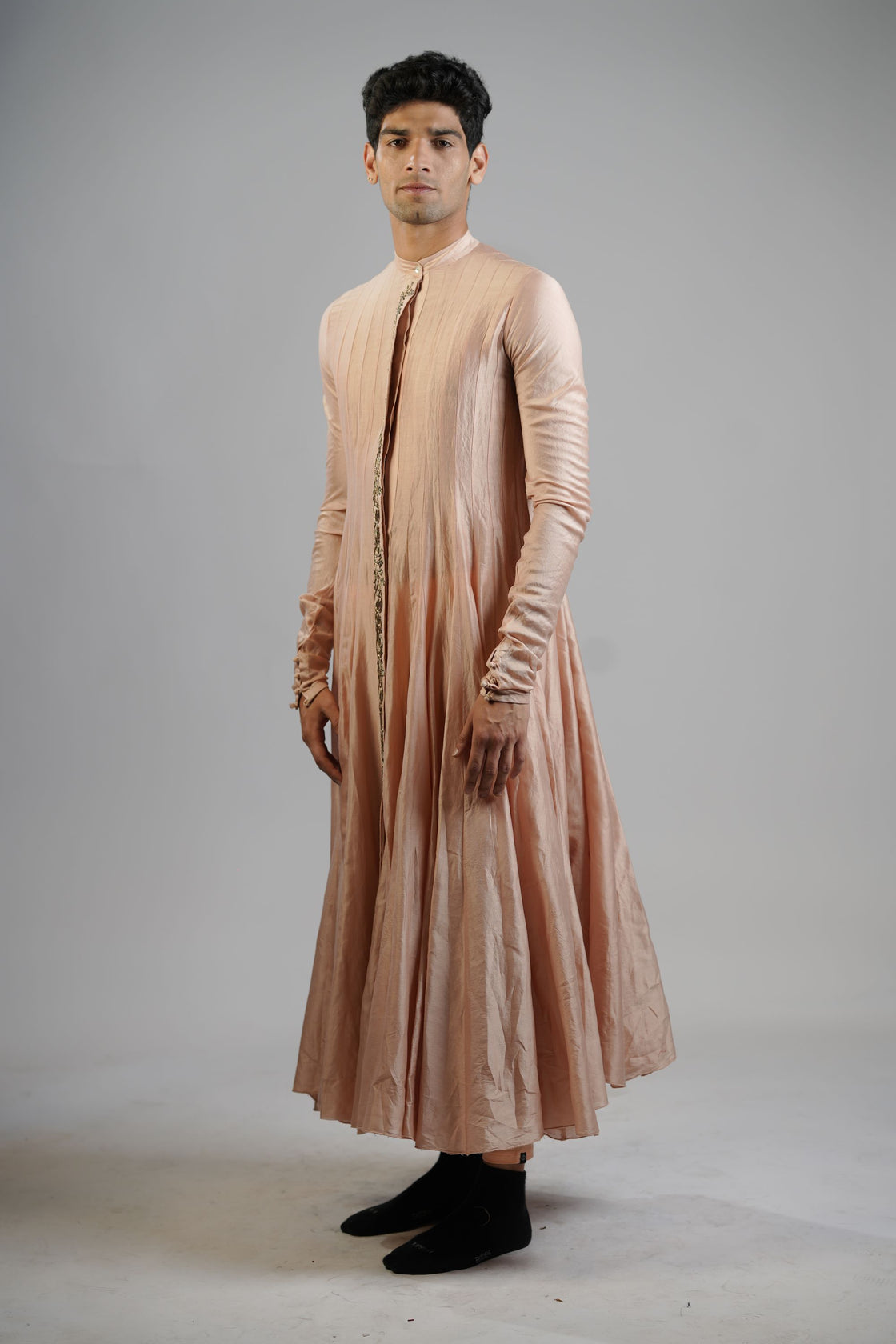 Blush Peach Flared Kurta Set