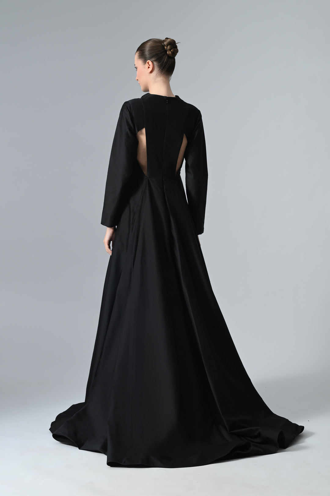 Collared Asymmetric Gown