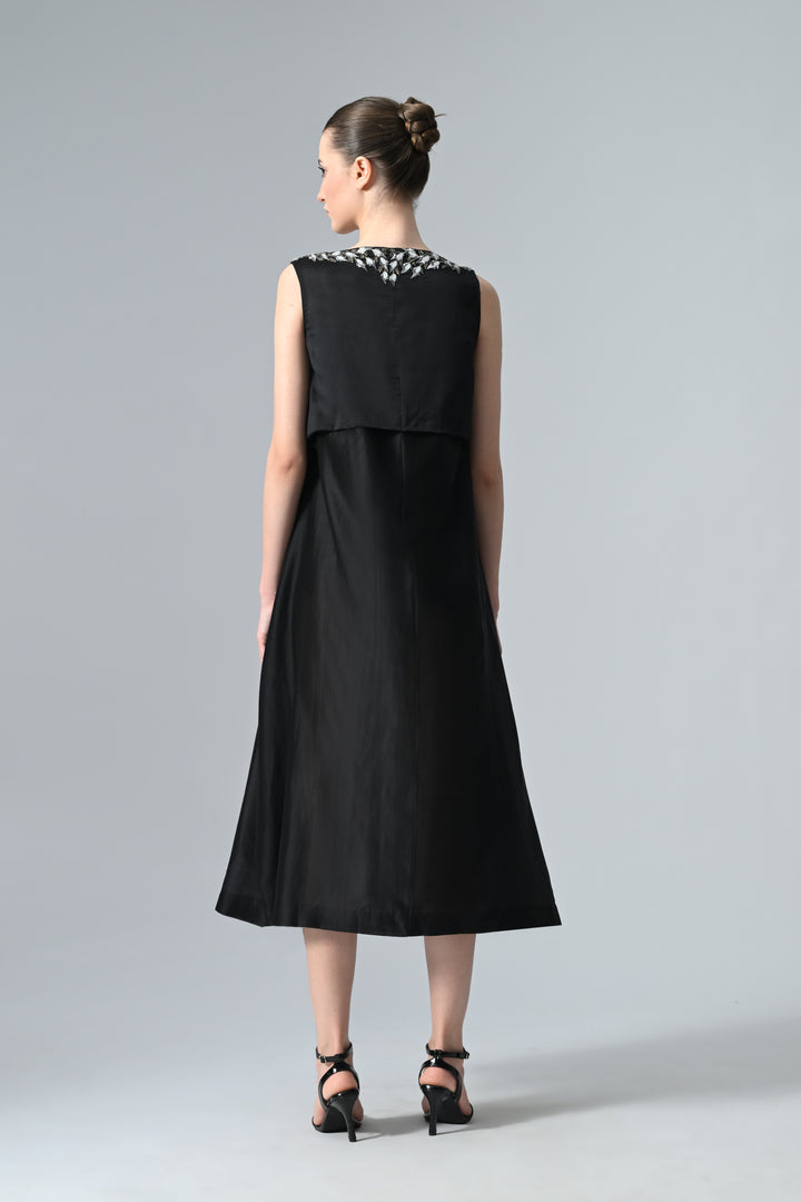 Yoke Embroidered Dress