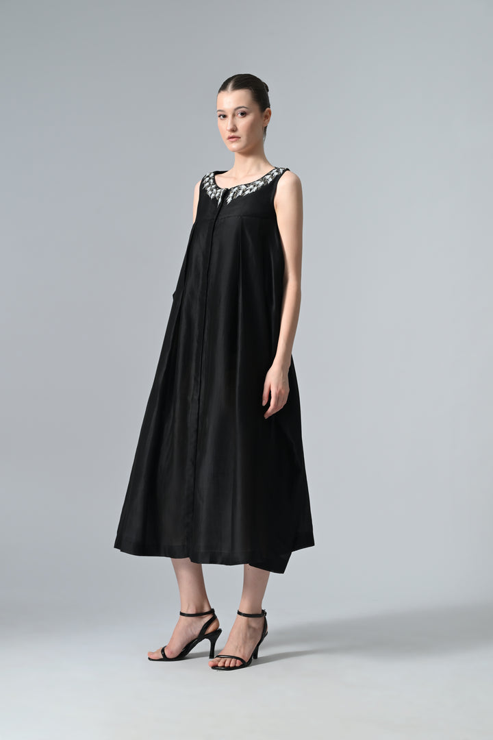 Yoke Embroidered Dress