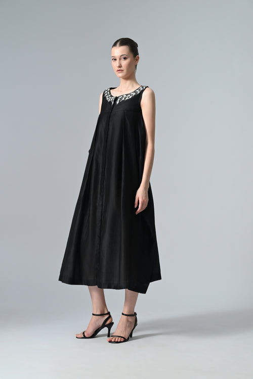 Yoke Embroidered Dress