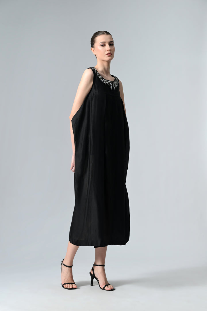 Yoke Embroidered Dress