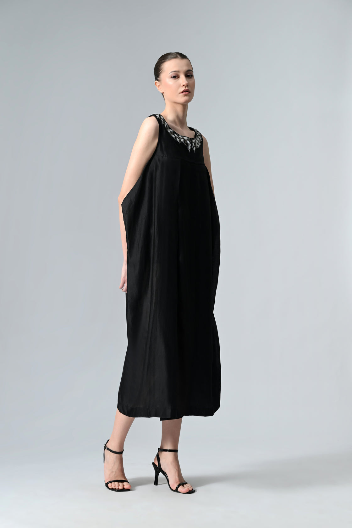 Yoke Embroidered Dress