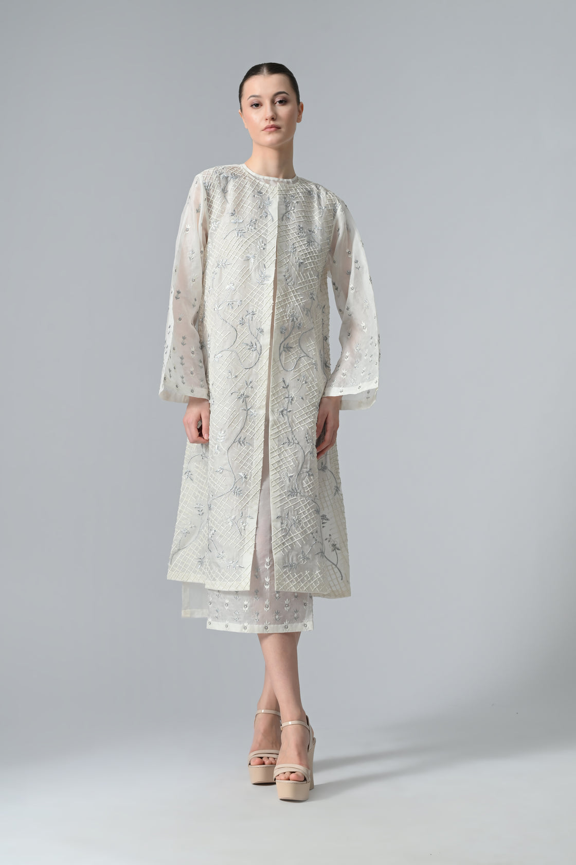 Embroidered Dress & Jacket