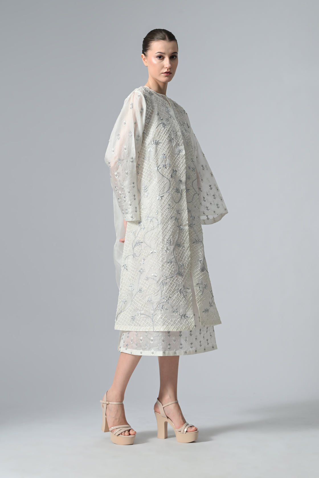 Embroidered Dress & Jacket
