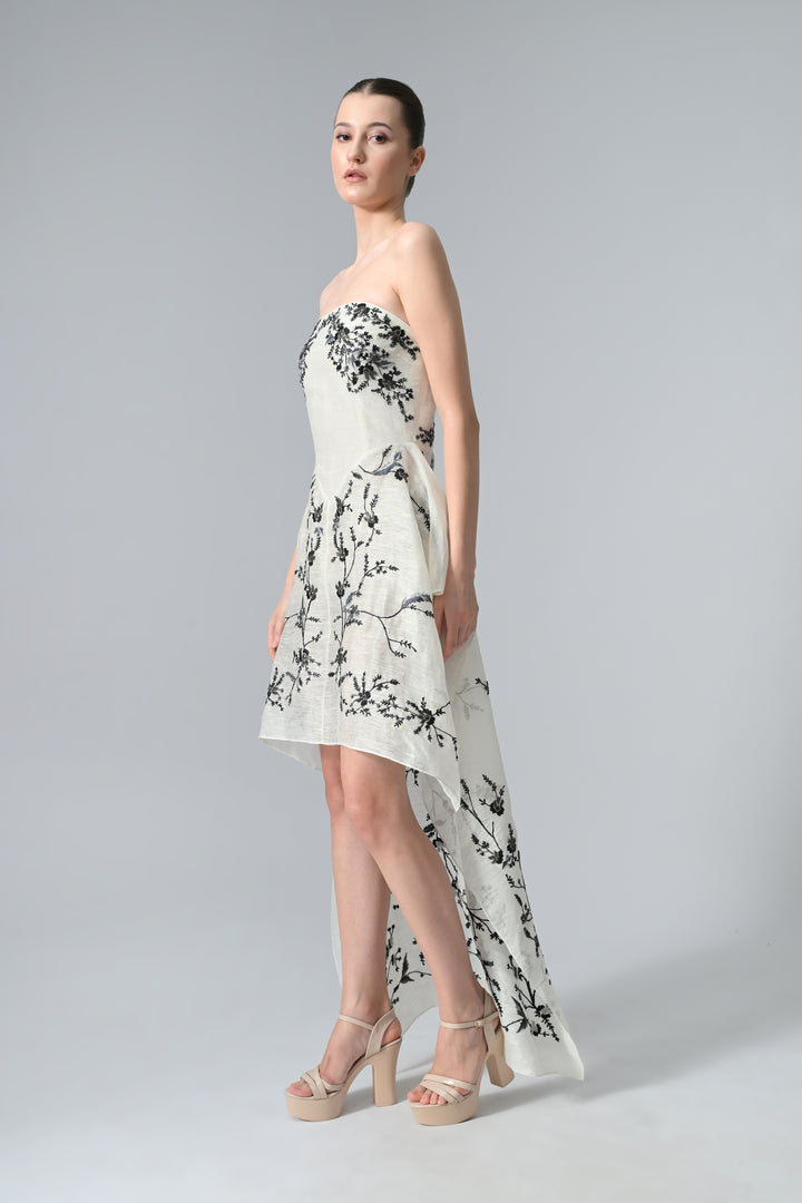 Bustier Asymmetric Dress