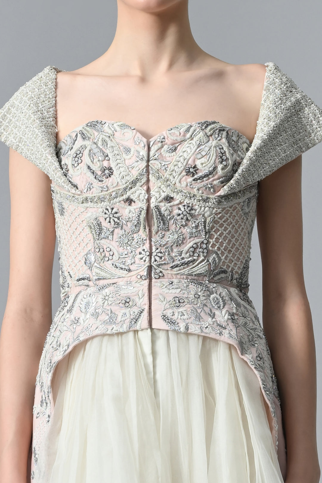 Bustier Front-Opening Gown