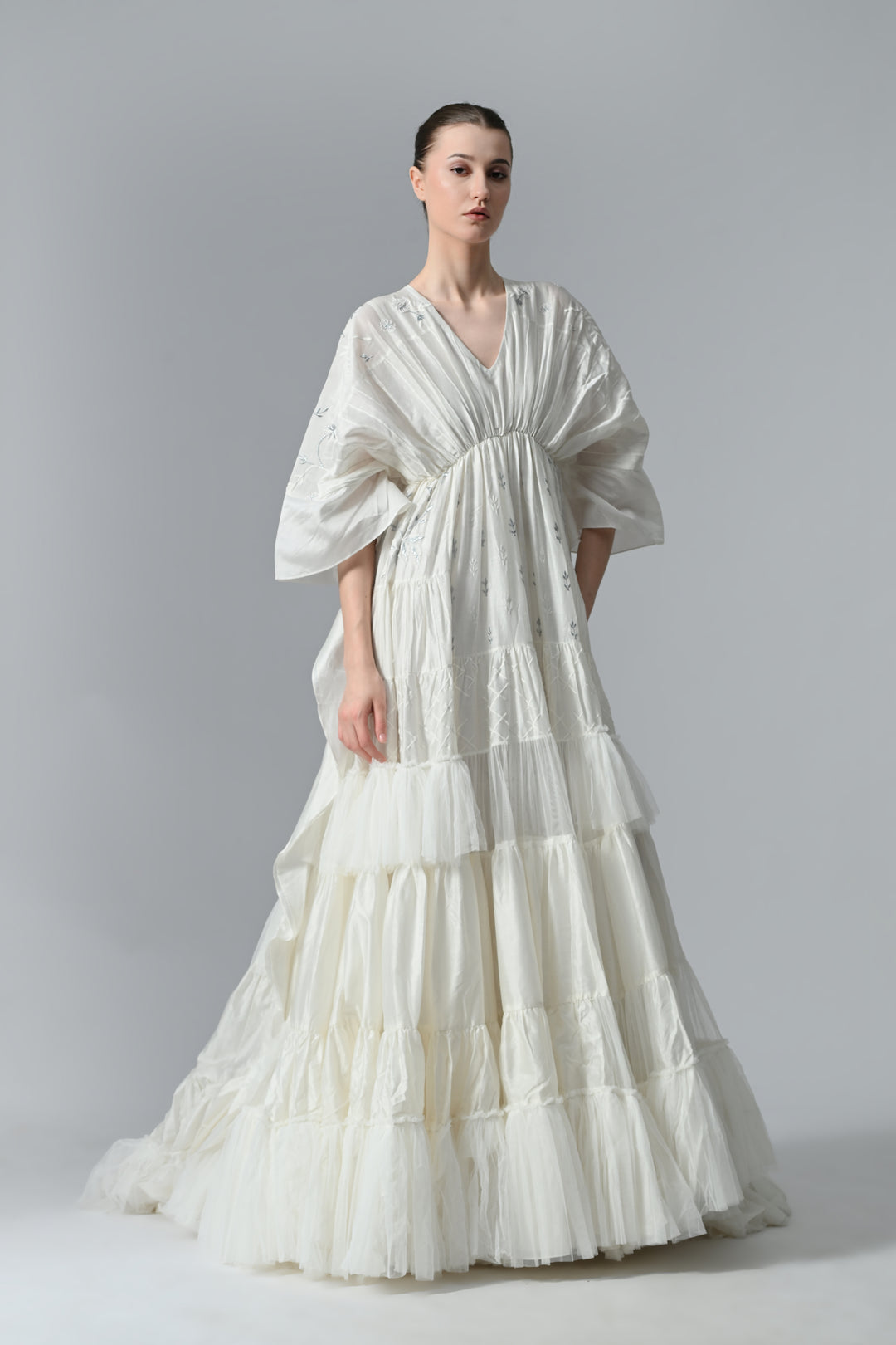 Tier Embroidered Kaftan