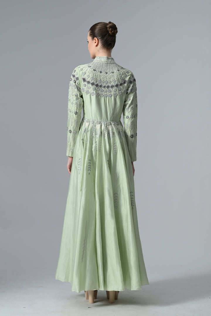 Mandarin Collared Gown