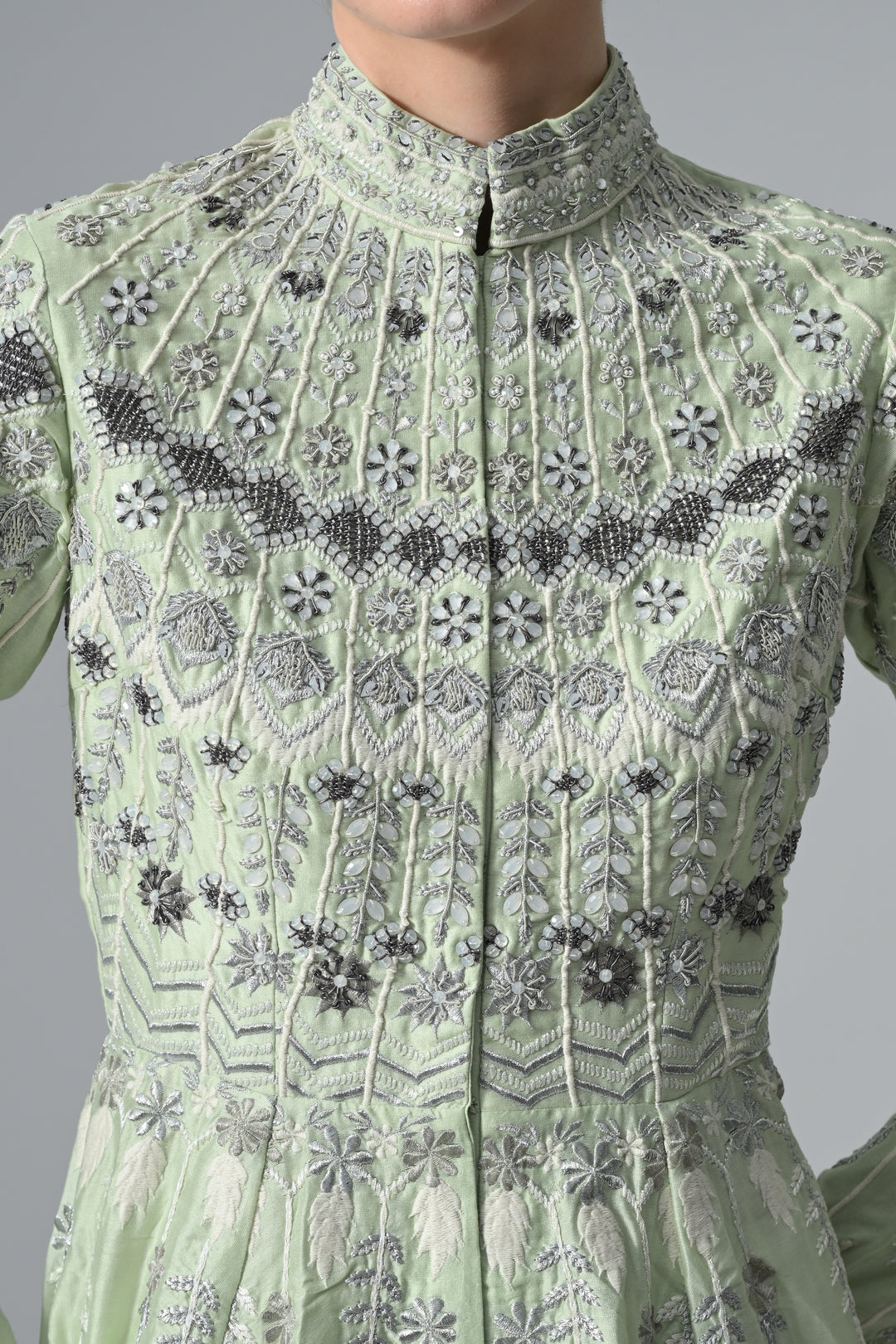 Mandarin Collared Gown