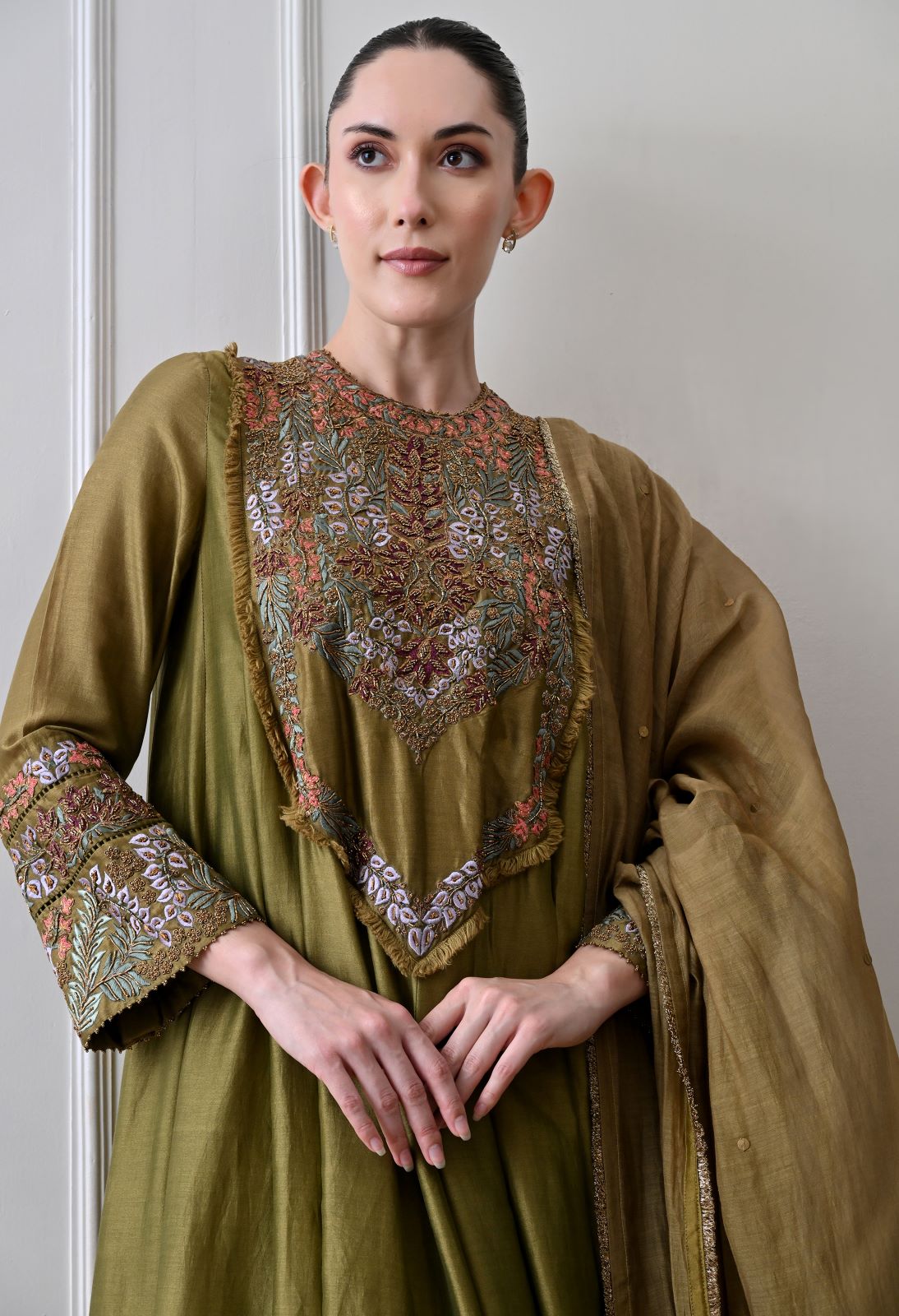 Scarlet Olive Anarkali Set