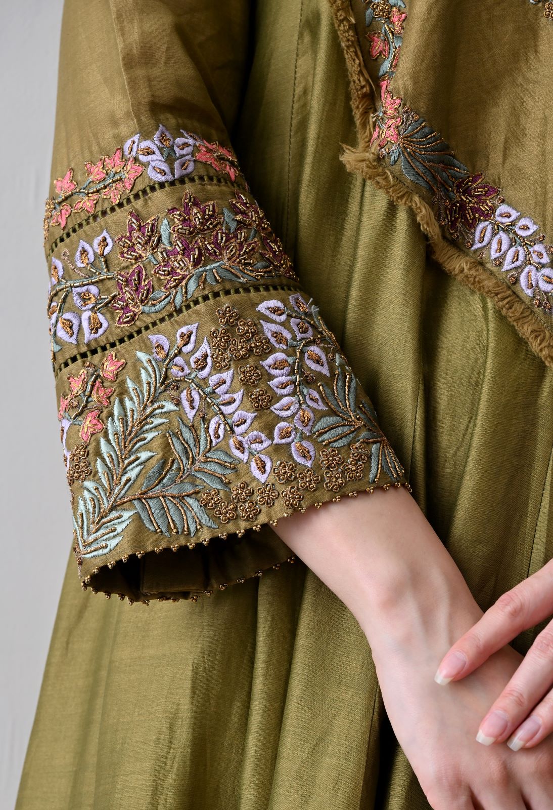 Scarlet Olive Anarkali Set