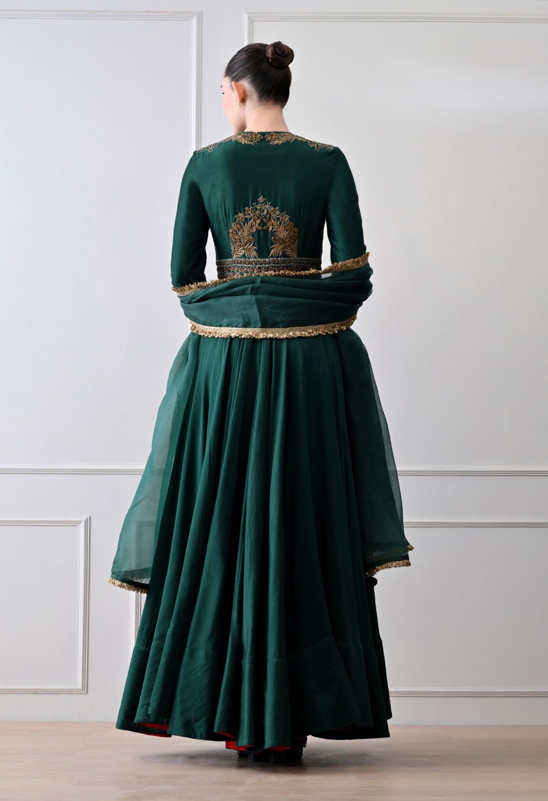 Emerald Green Anarkali Set