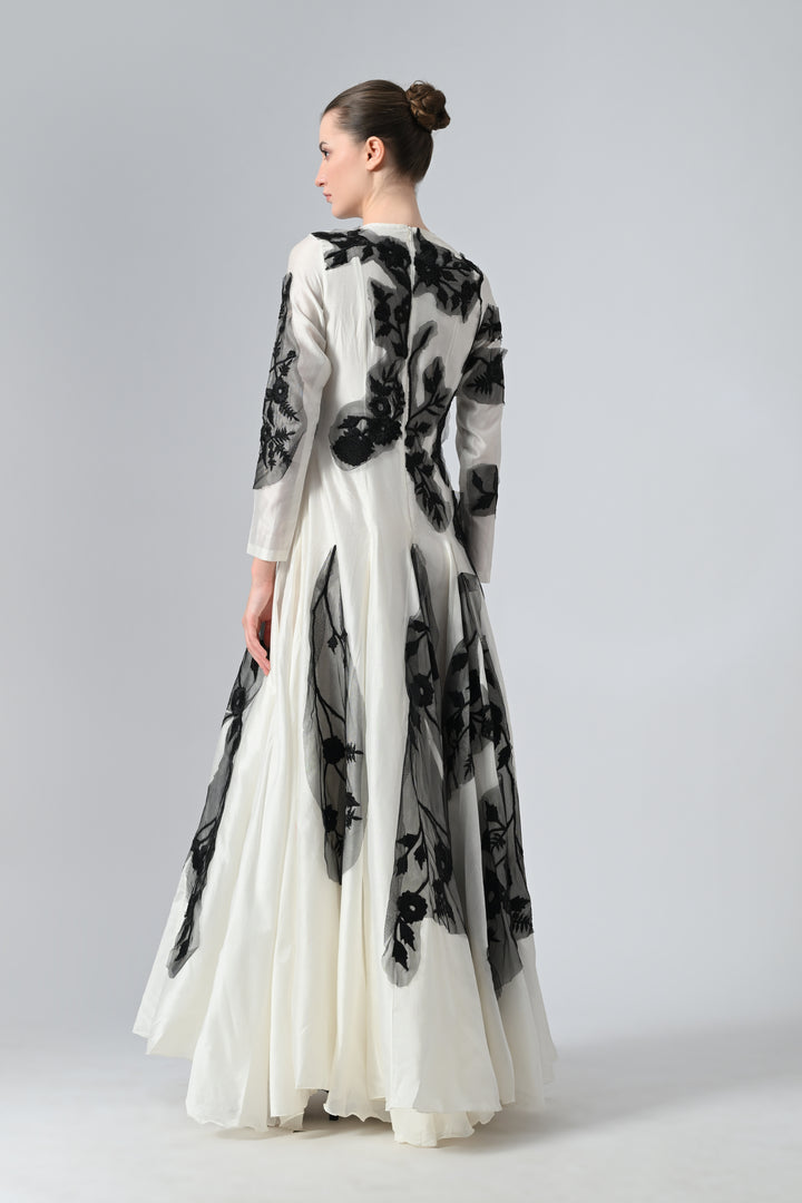 Patch-Worked Long Dress