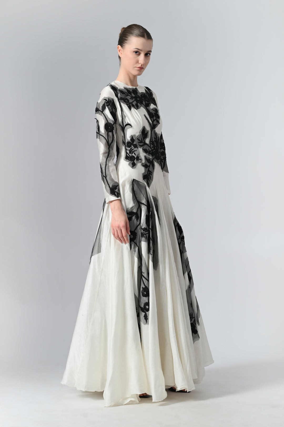 Patch-Worked Long Dress