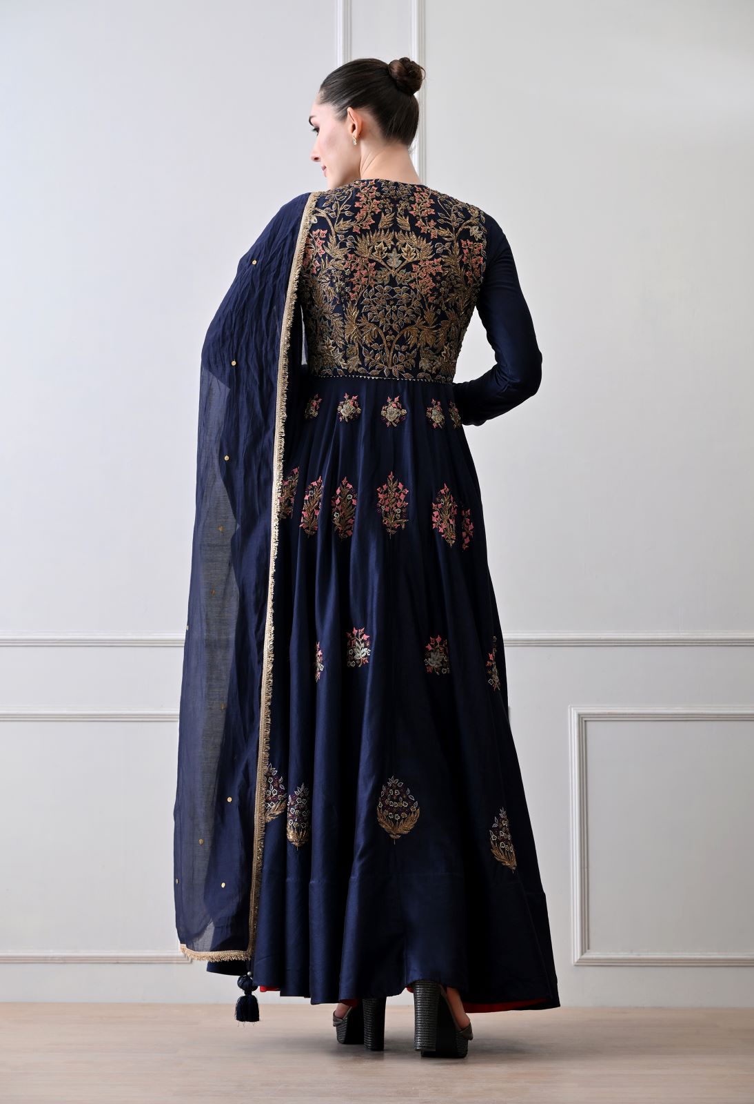 Royal Blue Anarkali