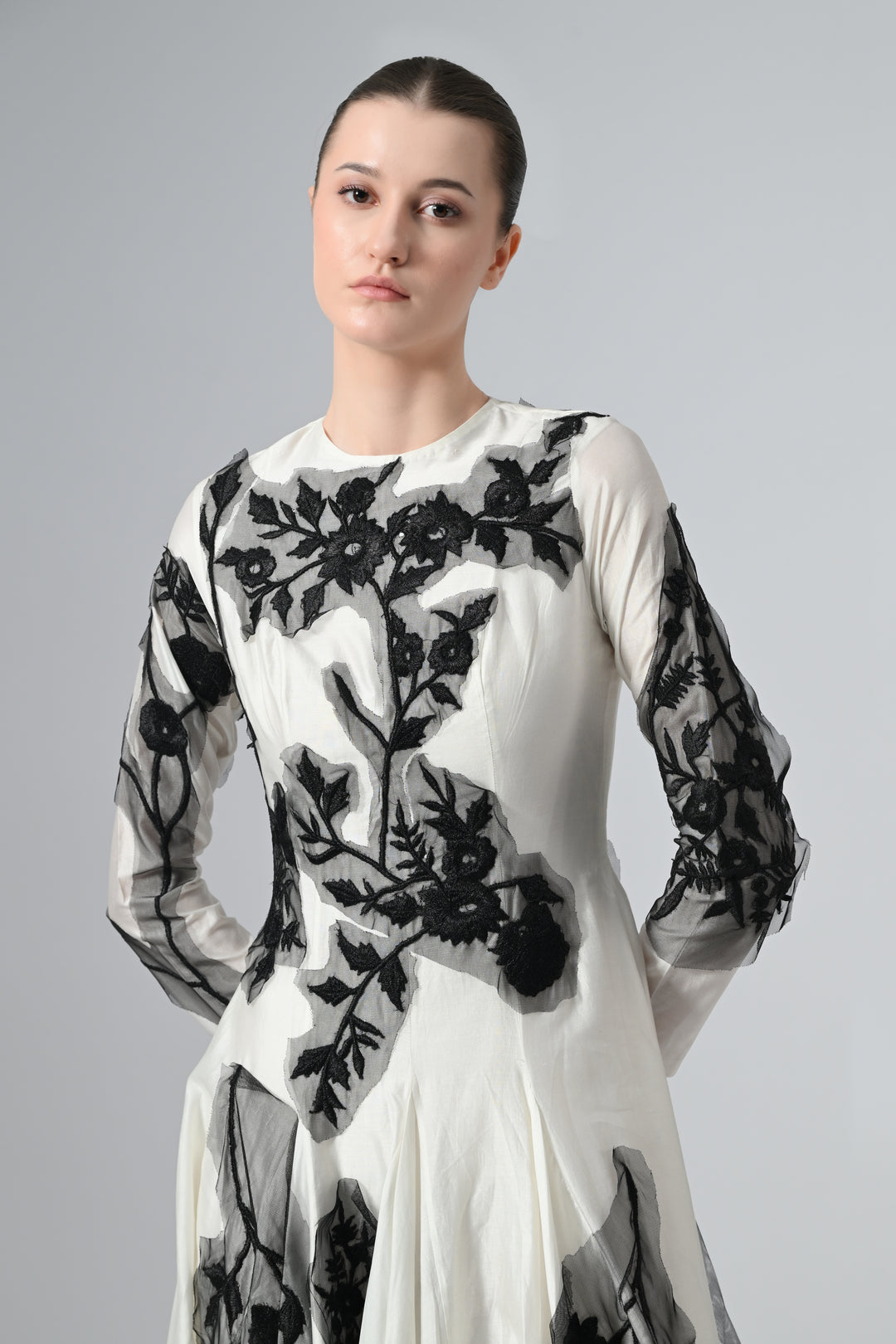 Patch-Worked Long Dress