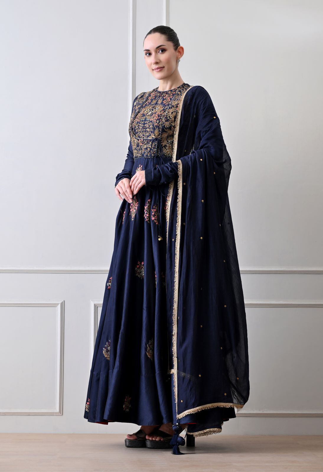 Royal Blue Anarkali