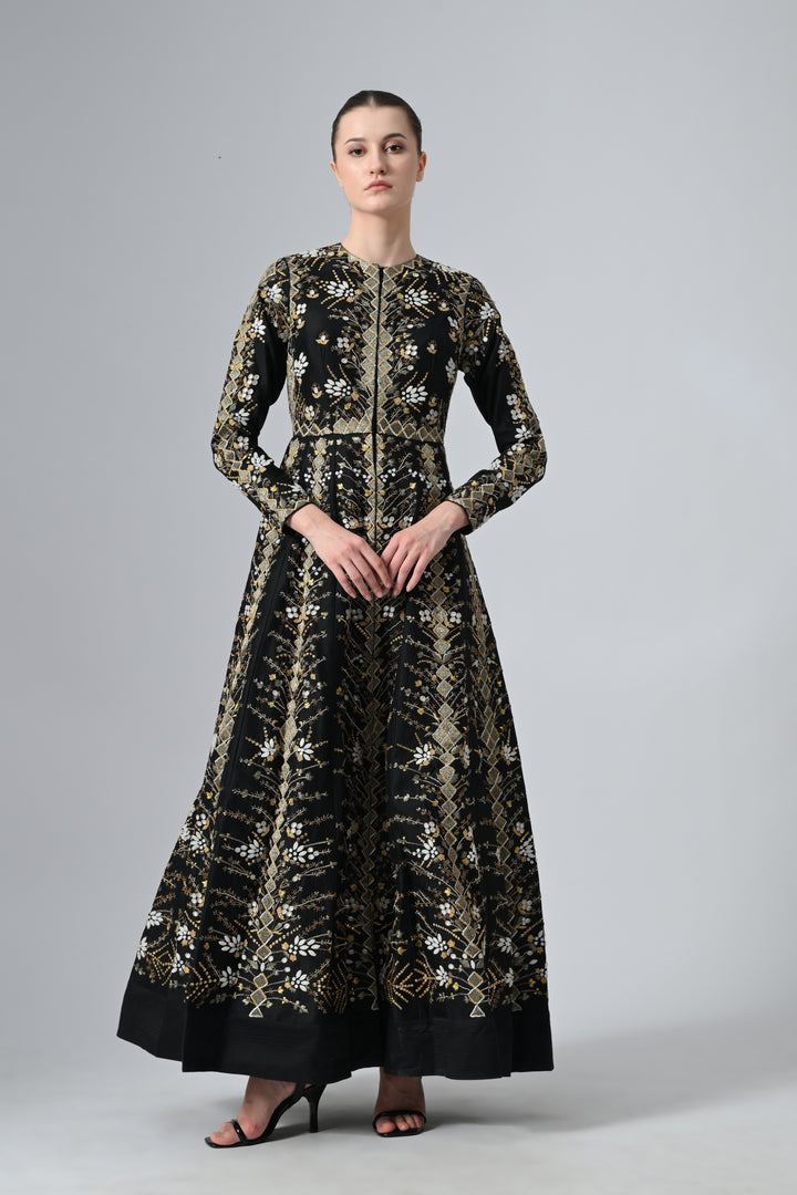 Paneled Gown