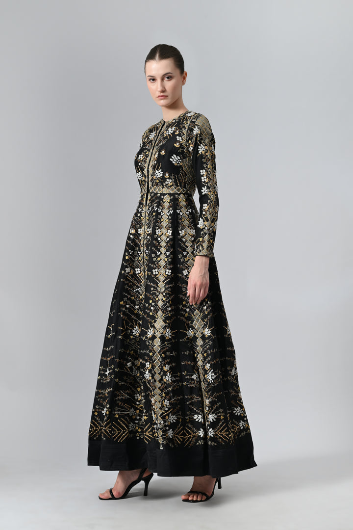 Paneled Gown
