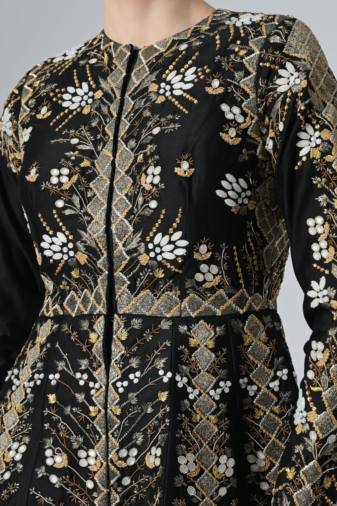 Paneled Gown