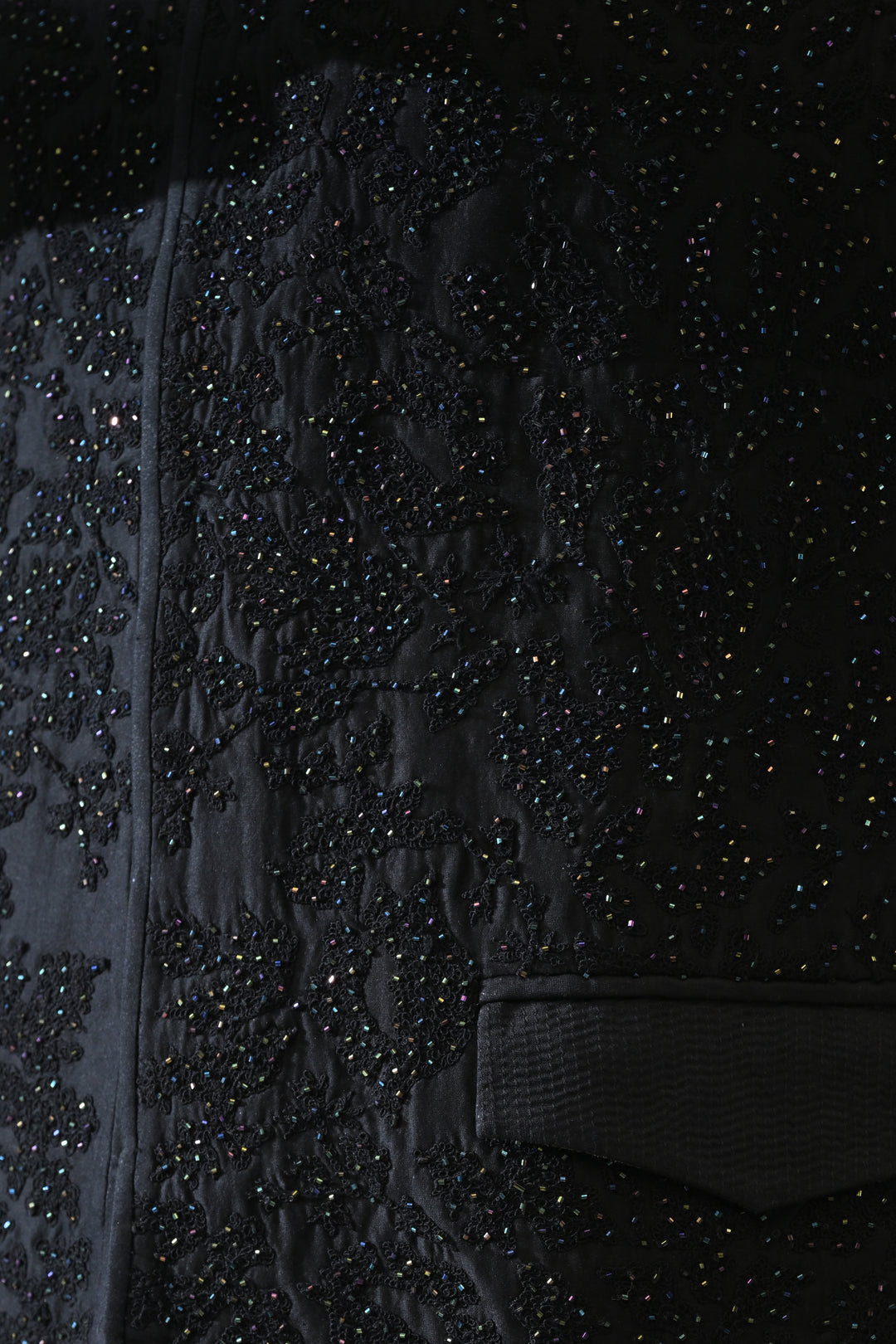 Black Classic Embroidered Waistcoat